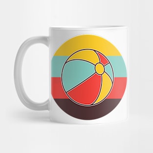 Beach Ball in Retro Colors Mug